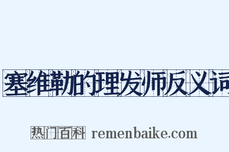 塞维勒的理发师反义词是什么意思的图片